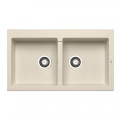 Pyramis Pyragranite Athlos 2B Ένθετος Νεροχύτης 86x50cm Ivory 070110711 Pyramis Pyragranite Athlos 2B Ένθετος Νεροχύτης 86x50cm Ivory 070110711